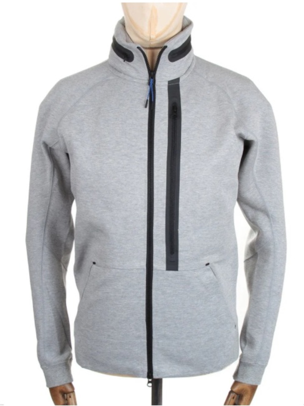 Nike Tech Fleece Grey Hooded Full Zip Jacket 614636-063 Size Medium